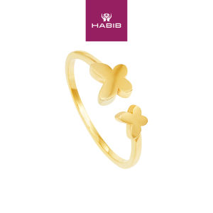 HABIB Oro Italia 916 Yellow Gold Ring (Butterfly) GR46830821