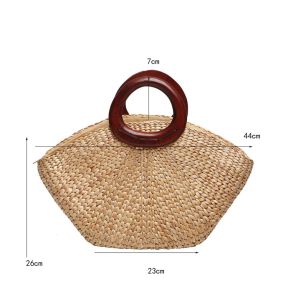 กระเป๋าสาน กระเป๋าผักตบชวา งานฝีมือ ปิคนิคสวยมาก ถูกและดีที่สุด ใส่ของได้เยอะ มี2ขนาด มีซิปและซับใน กระเป๋าถือ