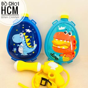 [MỚI VỀ - TO] Balo súng bắn nước đồ chơi hình chú khủng long đồ chơi đi biển hồ bơi súng nước đồ chơi team building