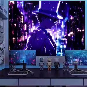 Ready stock sa local warehouseKaito Kid Background Cloth Detective Conan Merchandise Hanging Cloth Student Room Bedroom Dormitory Decoration Hanging Cloth Tapestry