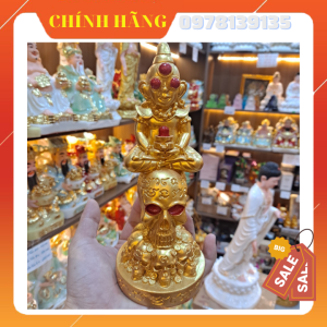 Tượng Thần Ngân Mắt Đỏ Thái - May Mắn Tài Lộc