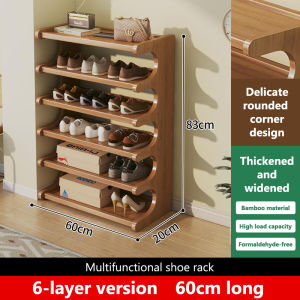 Bamboo Shoe Rack Storage Rack Multi-layer Storage Bamboo Shoe Rack Home Living Room Door