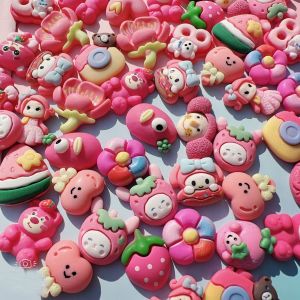 Cream glue resin toy hair accessories mobile phone case stationery box accessories making materials children DIY headgear