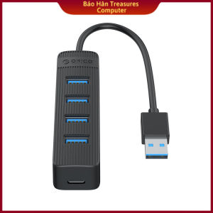Bộ Chia USB HUB TWU3-4A -BK( Đen) Cổng USB 3.0 - Hàng Chính Hãng