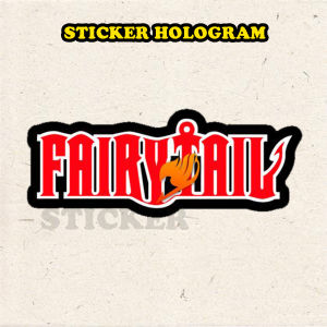 Stiker Hologram Fairytail sticker case hp & laptop ukuran 7 cm