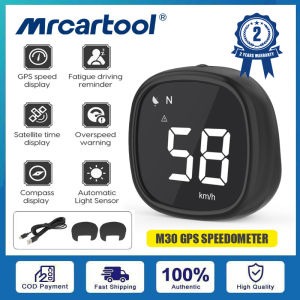 MRCARTOOL M30 GPS HUD General Motors Motorcycle Head Up Display Overspeed Alarm Compass Display GPS Speedometer