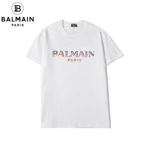 Hot seller Original BALMAINˉPARIS new star with the same T-shirt cotton short-sleeved printed T-shirt