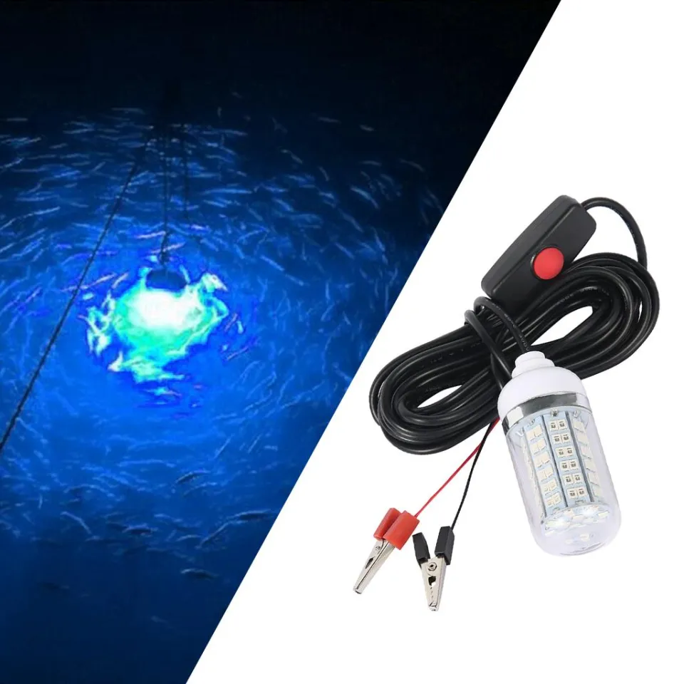 12V 108 LEDs Submersible Fishing Light Underwater Fish Finder Lamp