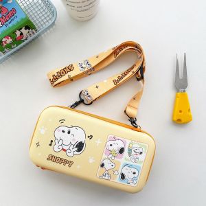 Pouch Bag Strap Panjang Dompet Handphone Koin Uang Charger Kabel Headset Kartu Kunci Makeup Make up Kosmetik Coin Purse Tas Travel Organizer Portable Multifungsi Serbaguna Waterproof Lucu Gambar Karakter Kartun Cartoon Lotso Snoopy Kuromi Pooh