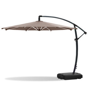 ร่มกันแดดสนามใหญ่ Outdoor sun umbrella 3M. ร่มสนามกันแดด ในสวน กลางแจ้ง รุ่นเสาข้าง พับเก็บง่าย