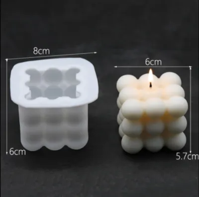 Khuôn Làm Nến Khuôn Silicon Hình Khối Rubik Làm Nến Nguyên Liệu Làm Nến Cocaxia