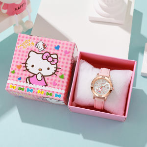 TUmama Đồng hồ thạch anh My Melody dễ thương cho cô gái với Rhinestone quay số và Dây đeo mềm trong hộp quà tặng