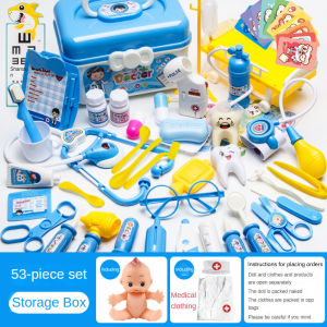 LSRC Childrens Doctor Toy Set Simulated Medical Equipment Stethoscope Medical Box Role Play Family Boys and Girls Gift