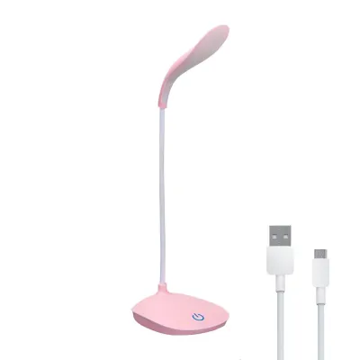 LED Desk Lamp Rechargeable 3 Levels Brightness Touch Table Light Flexible Study Portable Student Reading Eye Caring Soft Light Lamp