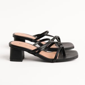 JUMBO - Sandal Heel Tinggi 5cm Bigsize 35-45 STRAP JEPIT Wanita Kondangan