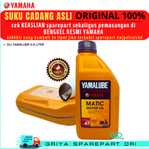 Oli Yamalube Matic Original Asli Yamaha Paket oli gardan Yamalube Oli motor matic Original Oli mesin motor matic yamaha Ori