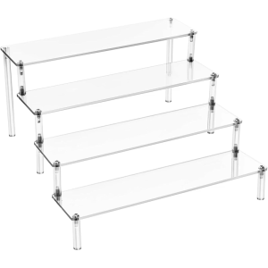 Acrylic Shelving Unit Multi Layer Display Stand For Home Decoration Storage Optimized Desktop Space Utilization