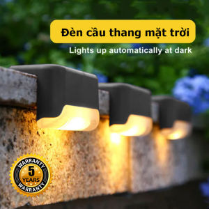 Đèn Led Năng Lượng Mặt Trời Bước Cầu Thang Ngoài Trời Chống Nước Tự Động Cảm Biến Màu Sắc Đèn Sân Vườn Hàng Rào Ánh Sáng Cho Ngôi Nhà Sân Thượng Soalr Sterp Stair Light
