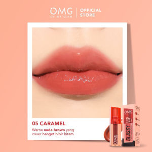 OMG OH MY GLAM Glassy Lip Tint 2g - Lip Tint Warna Intense Tahan 12 Jam