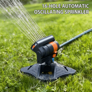 LANDIS Automatic Swing Garden Sprinkler Adjustable Irrigation 16 Holes Lawn Sprinkler Garden Tools Large Coverage Watering System Lawn Watering