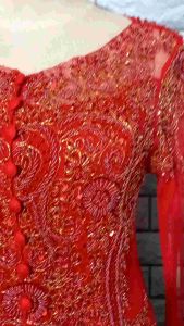 Set Kebaya Pesta Merah & Longtorso dan Tok Lereng
