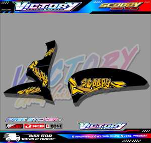 STRIPING VARIASI LIST MOTOR SCOOPY NEW 2021 / STICKER VARIASI HONDA SCOOPY NEW 2021