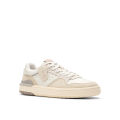 Clarks Mens Courtlite2 Lo Sneakers - Off White Suede. 
