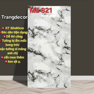 Combo 50 Tấm Xốp Dán Tường PVC Vân Đá. Miếng Dán Tường Phủ Nhựa PVC Tấm Dán Tường Vân Đá PVC Kích Thước 30x60cm Có Keo Sẵn