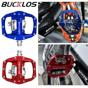 BUCKLOS MTB Dual Sided Pedals Self-locking PD-M680 Pedal Cleats Aluminum Mountain Bike Pedals Cycling Parts