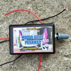 Modul Lampu Blitz Pesawat 2 Channel 12/24Volt