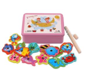 SNI MAINAN PUZZLE MAGNET BOX BESI / MAINAN EDUKASI ANAK / MAINAN EDUKASI PANCING IKAN MAGNET (T-02)