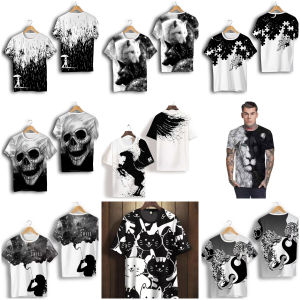 Unisex New Style Front And Back Printed Cotton T-Shirt