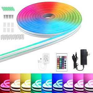 【SG STOCK】5M/10M Strip Light for Ceiling Neon Strip Light Waterproof Silicone Light Tape Neon Music Sync Strip Bluetooth RGB DIY Light 霓虹灯带