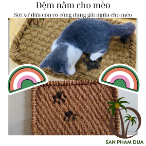 Đệm Nằm Cho Mèo Thảm Cào Móng Cho Mèo Thêm Công Dụng Gãi Ngứa Size: 40x60cm