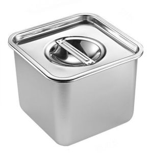 PRINCER 304 Stainless Steel Steamer Basket Silver Fine Mesh Steaming Rack Household With Handle and Stand Rices Washing Drain Basket Rice Cooker