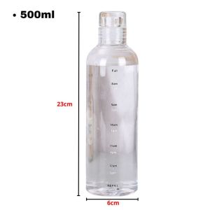 Botol Minum Aesthetic 500ml & 750ml Water Bottle Botol Bening Estetik 750ML Botol Minuman Plastik Transparant 500ML Premium Tumblr Olaharga Kantor Sekolah Botol Jug Viral BRG