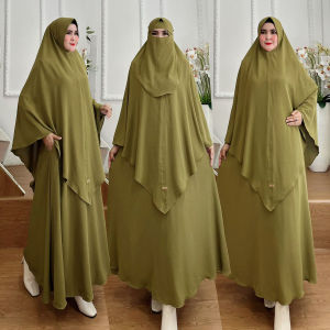 BISA COD! Set Dress/One Set Gamis Kode JENARIA Bahan Kringkel Airflow Premium By Ory AjeZas Collect