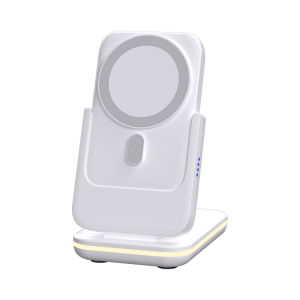 5000mAh 3 in 1 Wireless Charging Station Power Bank Foldable Magnetic Charging Station for Magsafe Stand iPhone 15/14/13 Watch