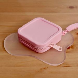 Cache Purse Portable Mini Silicone Organizer Wallet Colorful Rectangle Coin Purse Travel Pouch Cosmetic Makeup Earphone Bag