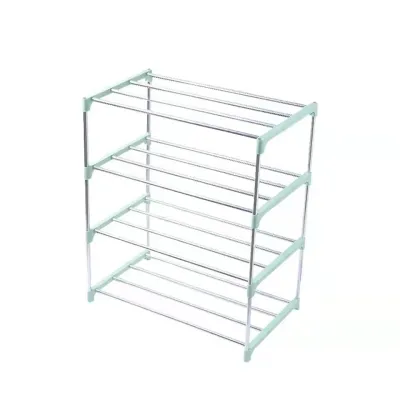 Simple Shoe Rack Metal Shoe Shelf Footwear Shoe Rack Living Room Space Saving Shoes Organizer Stand Holder Black Shoe Shelf