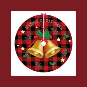 Christmas Tree Skirt 90cm/35.4inch 2026 Xmas Decor Tree Bottom Cover Mat for Holiday Party Home Decor Assorted Patterns
