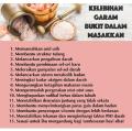 800 gm Organic and Halal Himalayan White & Pink Salt - Organik Garam Putih Batu Bukit Himalaya - 100% Asli. 