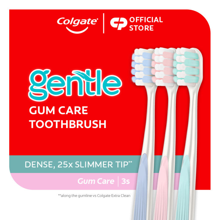 Colgate Gentle Gum Care Toothbrush 3s