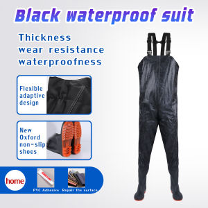 【Ready Stock】Fishing Pants Shoes Raincoat Waist Wader waterproof wader Pants Shoes