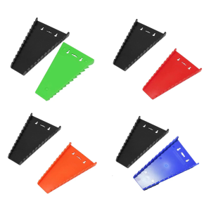 2Pieces 12 Slot Magnetic Wrench Organizers Multifunctional Tool Storage Plastic Holder Rack for Tool Box Drawer Chest