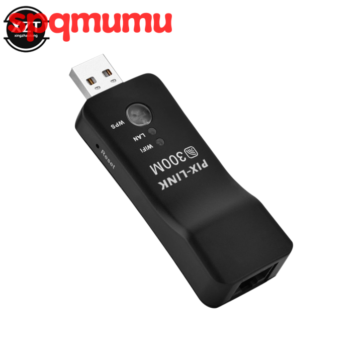 [spqmumu] Universelle drahtlose USB 300 MBit/s SmartTVWLANRepeater Adapter TVSticks RJ45