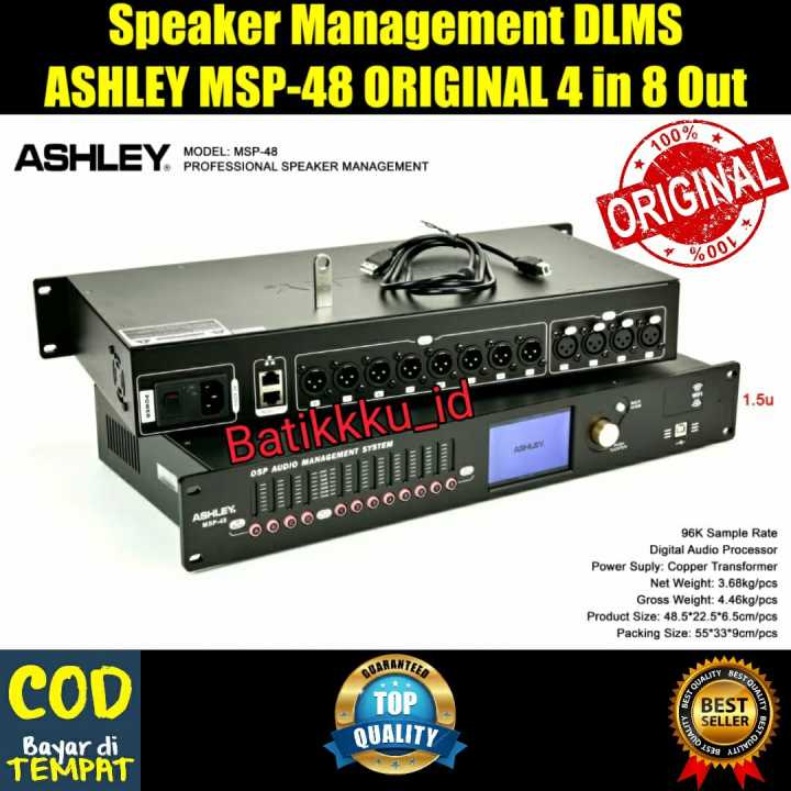 [ORIGINAL BISA COD] SPEAKER MANAGEMENT ASHLEY MSP 48 MSP48 ORIGINAL 4 IN 8 OUT DLMS