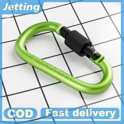 Jetting Móc treo đa năng loại D có khóa móc khóa hợp kim nhôm đậm cắm trại leo núi ngoài trời Bộ dụng cụ du lịch đa năng