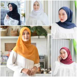 AZARA Kerudung Pashmina CRINKLE Import Jumbo Hijab Pasmina Rawis Kusut Katun Premium Panjang Tebal