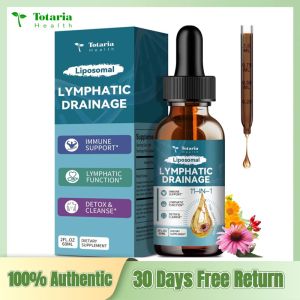 [Ready Stock] Totaria Liposomal Lymphatic Drainage Drops - 11-in-1 Organic Supplement for Swelling Relief Water Retention & Lymphatic Health - 60ml High Absorption Liquid